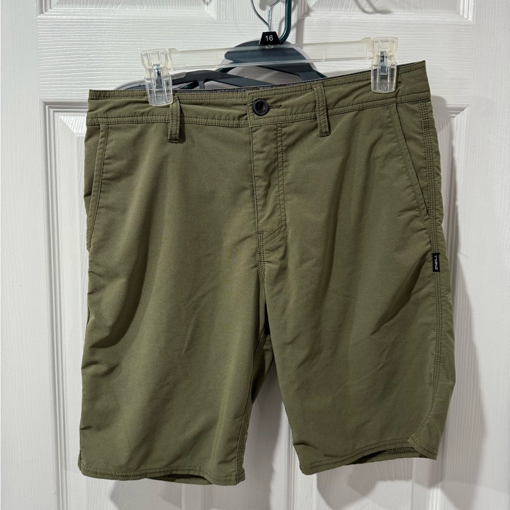 O'Neill Olive Men's Flat Front Shorts, size 30